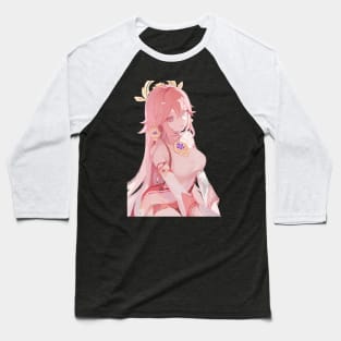 Yae Miko Genshin Impact Baseball T-Shirt